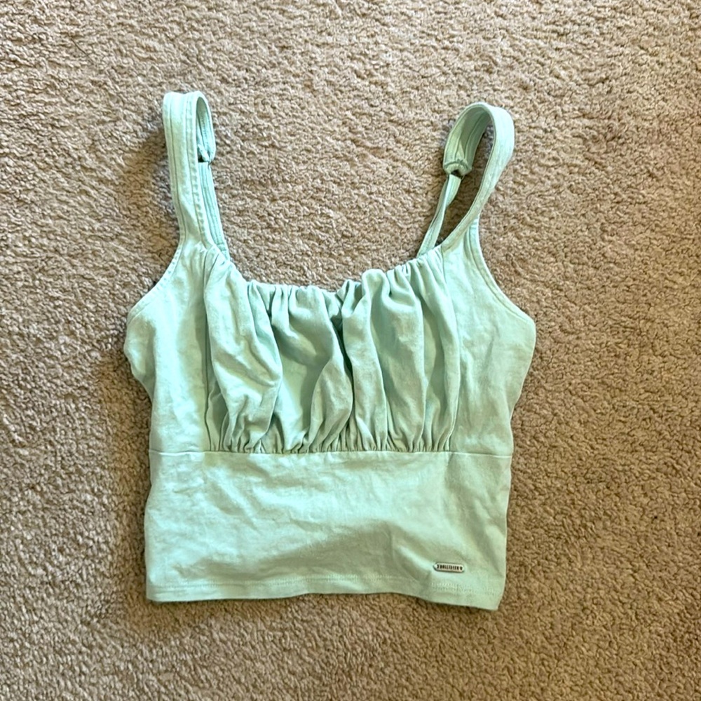 Hollister Mint Green Gathered Camisole